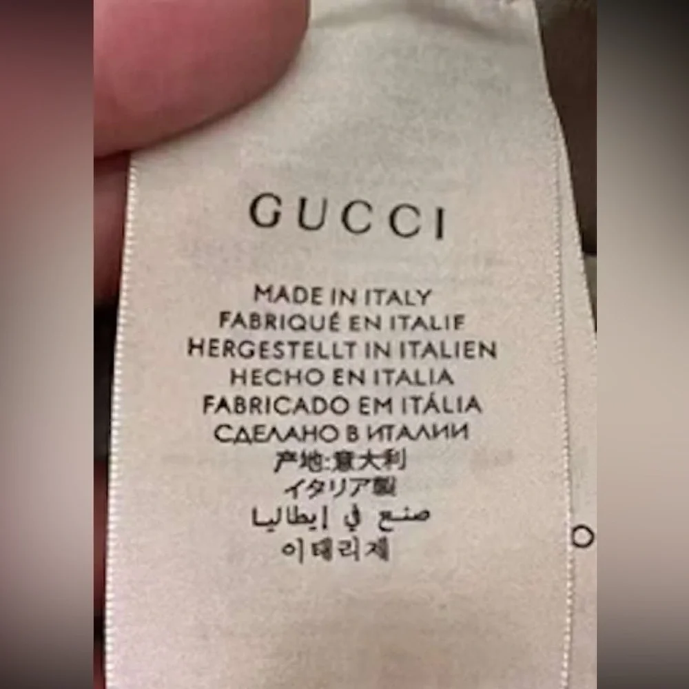 Gucci GG Monogram Bucket Hat Wide Brim Beige Tan Canvas Jacquard Sun Coverage - Picture 14 of 16